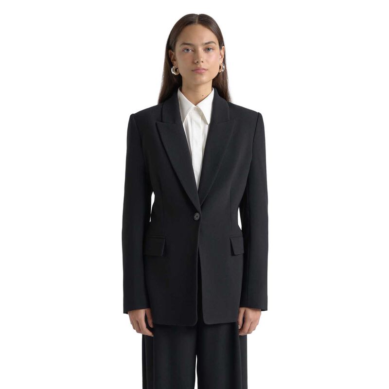 Cue Crepe Boyfriend Blazer image number 0